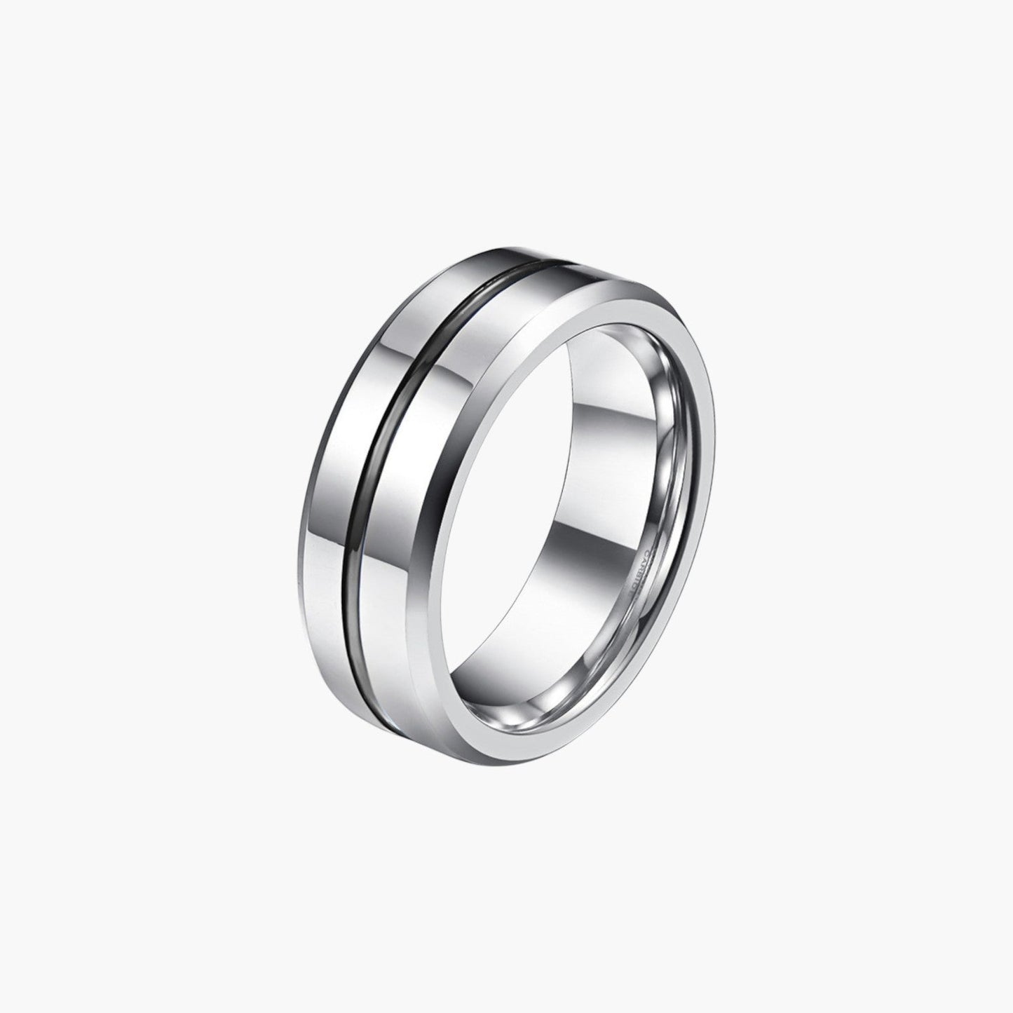 Anel Minimalista em Aço de Tungsténio