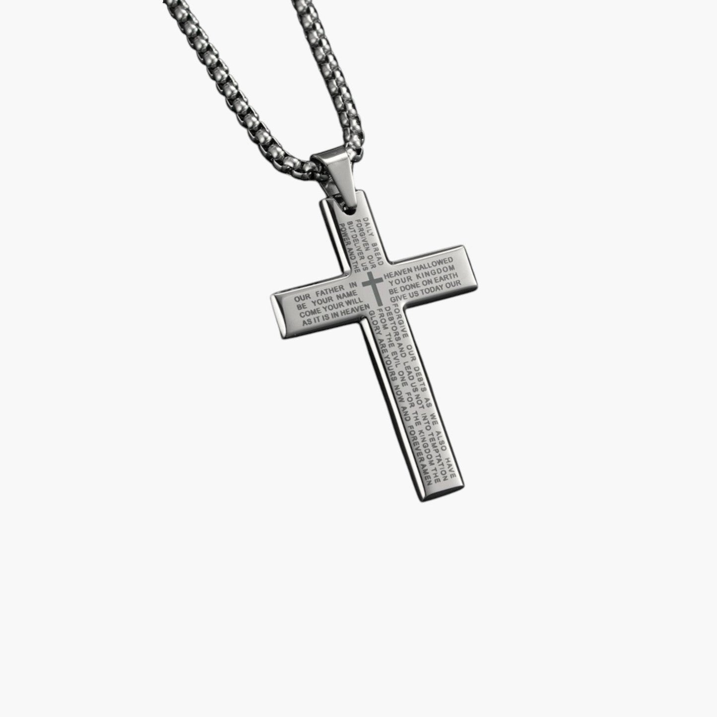 Colar Cruz em Aço Inoxidável