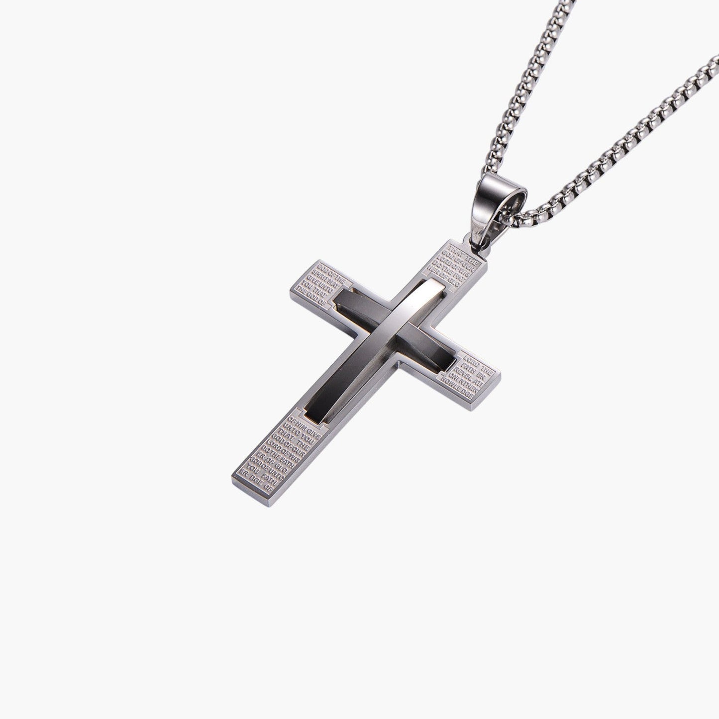 Colar Cruz em Aço Inoxidável