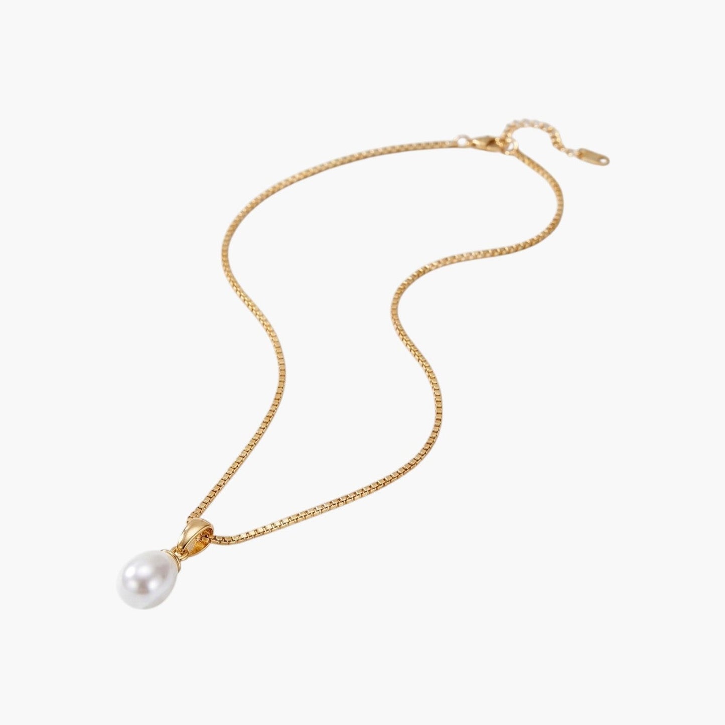 Colar Minimalista com Pérola Gota
