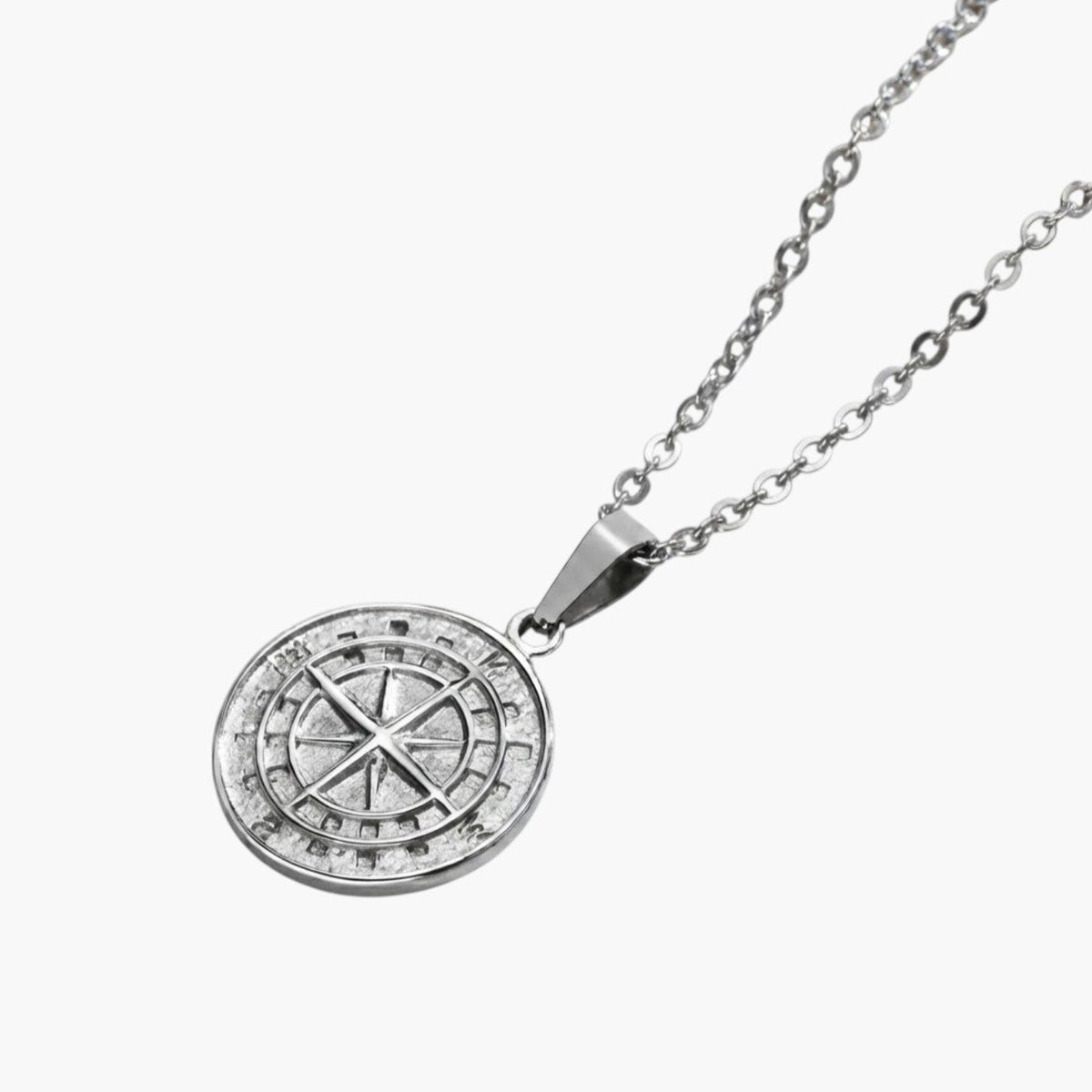 Colar Compass em Aço Inoxidável