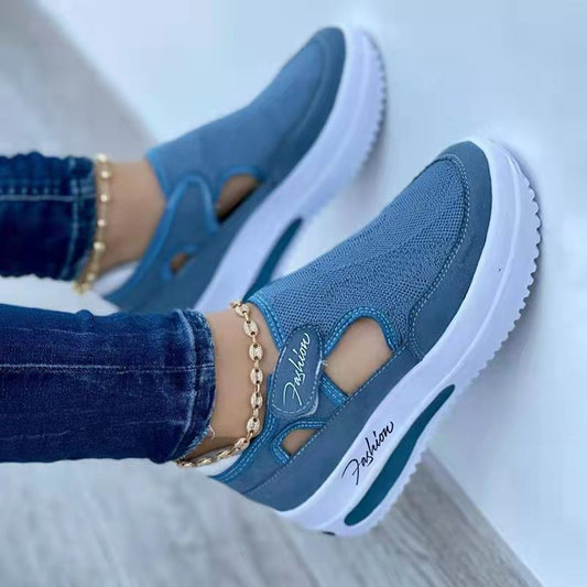 Women's Sneakers Summer New Ladies Casual Low Wedge Breathable Non-Slip Comfort  Sport  Shoes Fashion Style