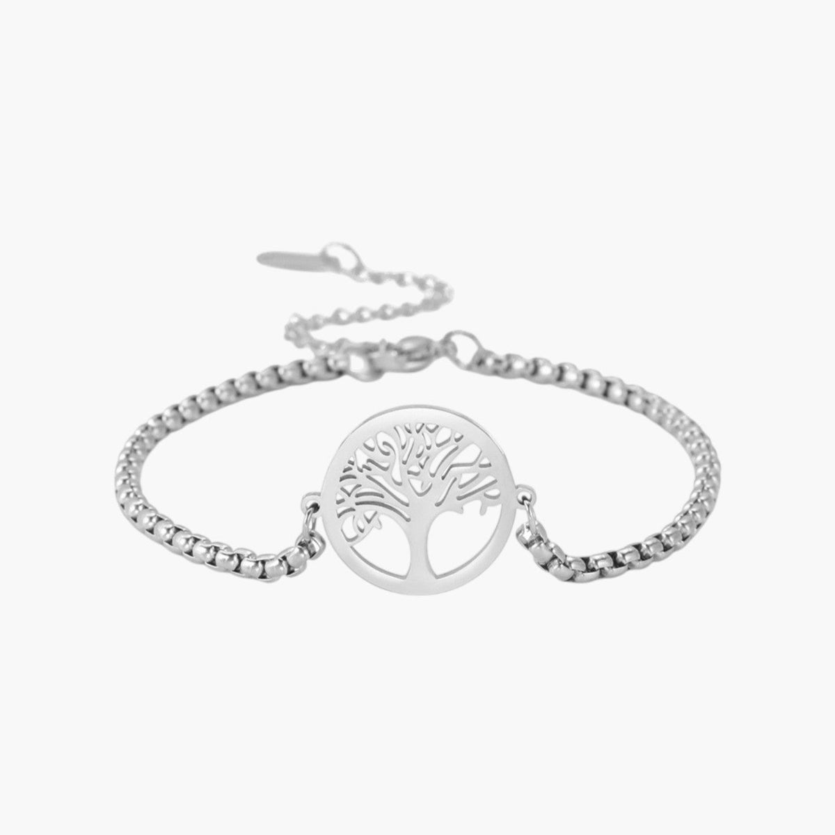 Pulseira Árvore da Vida em Aço Inoxidável