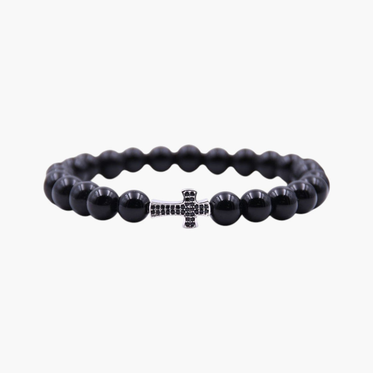 Pulseiras Cruz em Pedra Natural