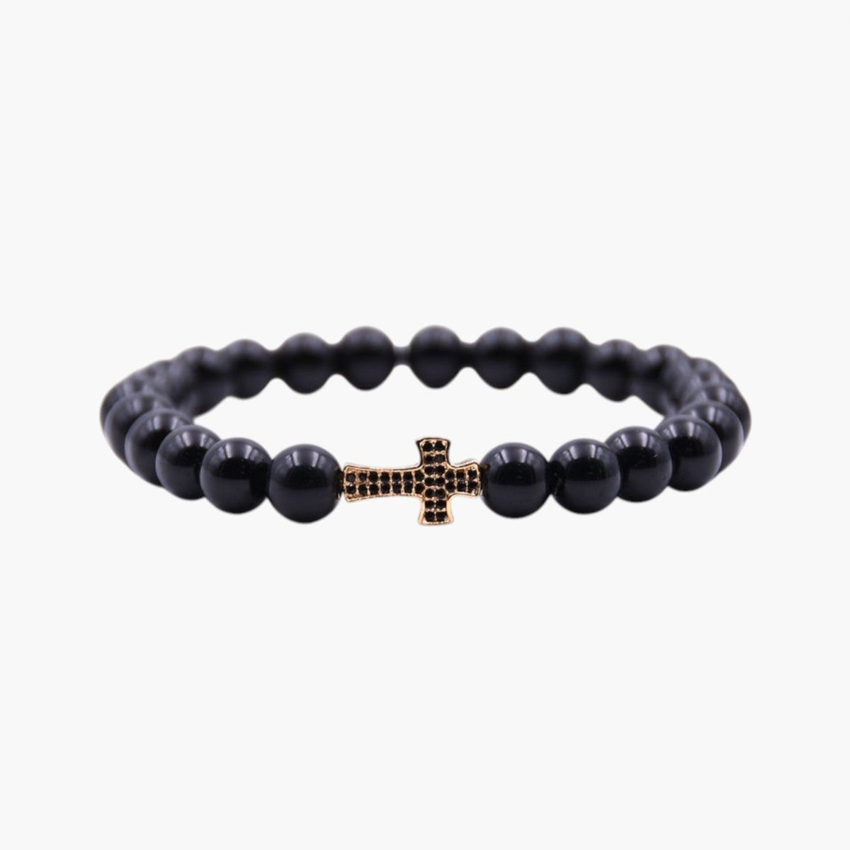 Pulseiras Cruz em Pedra Natural