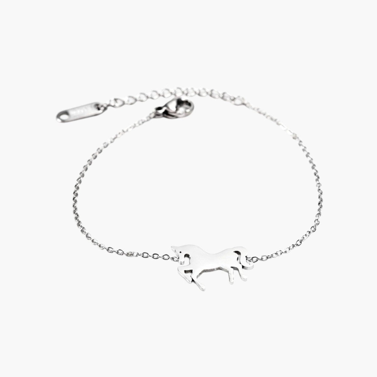 Pulseira Unicórnio em Aço Inoxidável