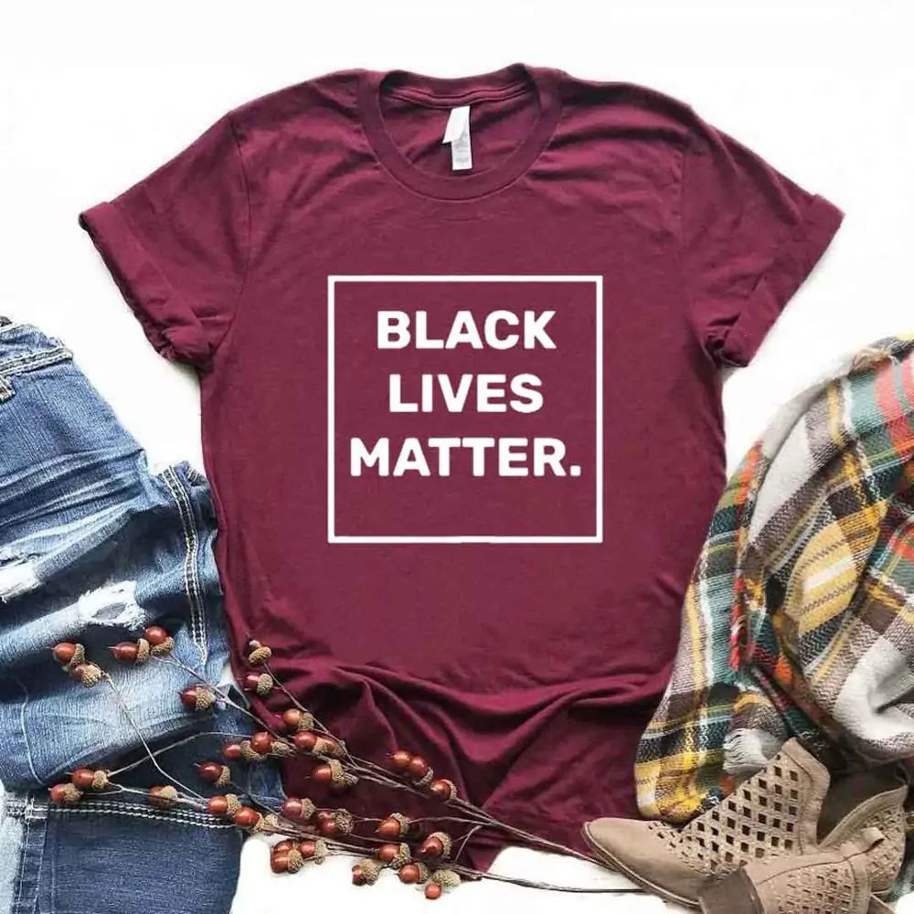 Black Lives Matter Women's Cotton T-Shirt