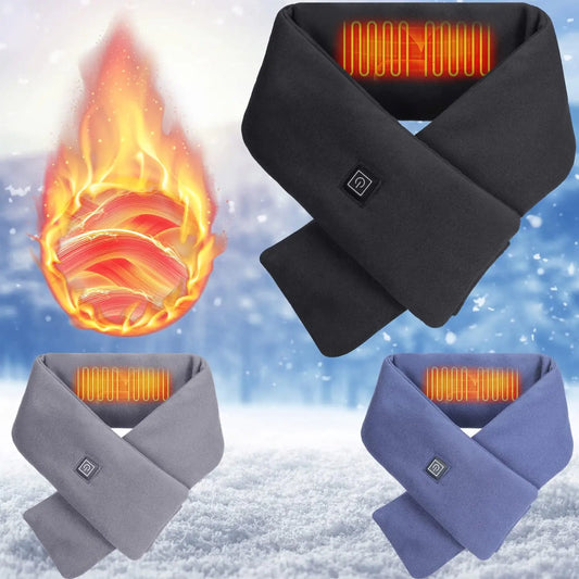 Stylish Electric Heated Winter Scarf – Unisex Heated Neck Warmer
