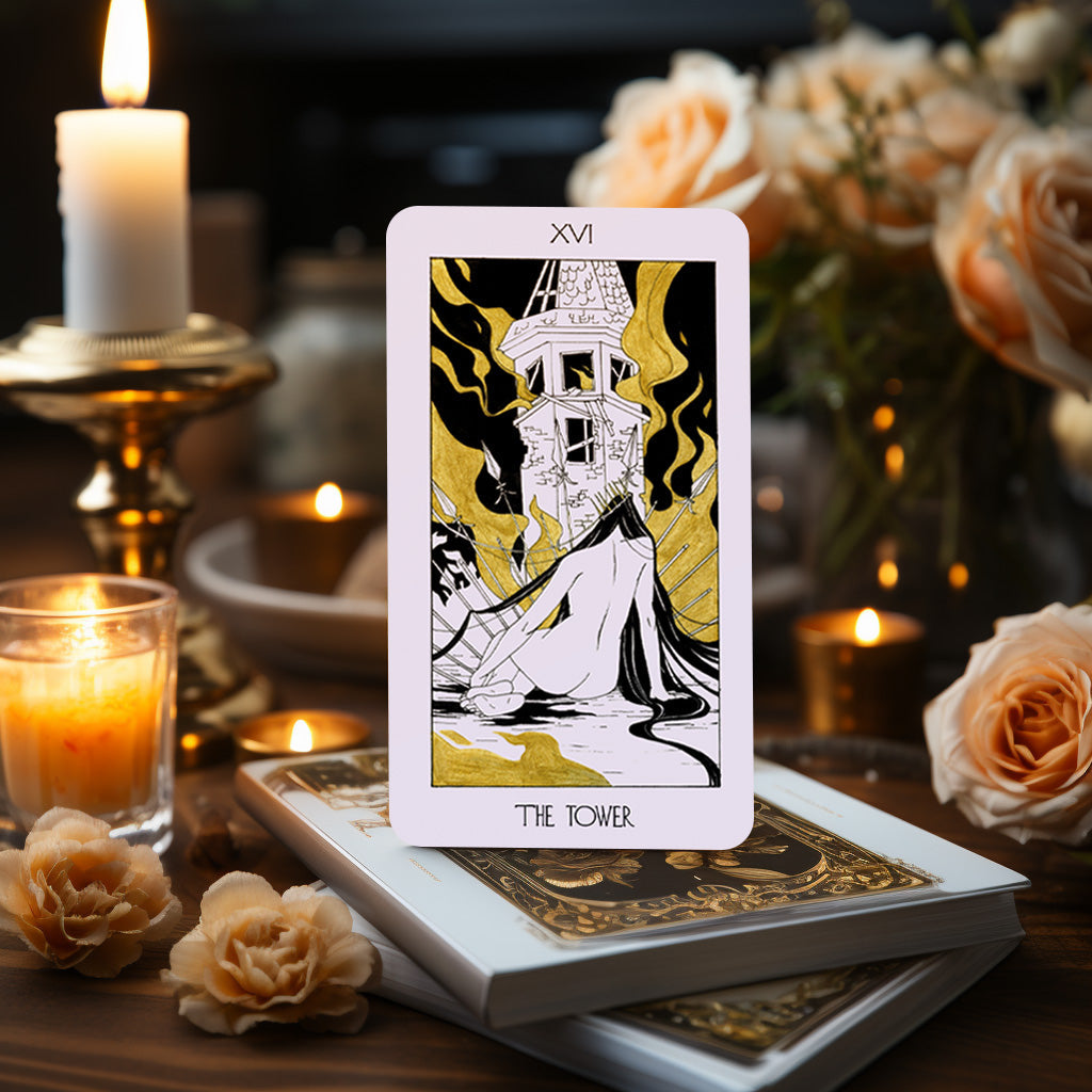 The Golden Path Tarot Cards Deck 78+2 Extra Cards with Guidebook