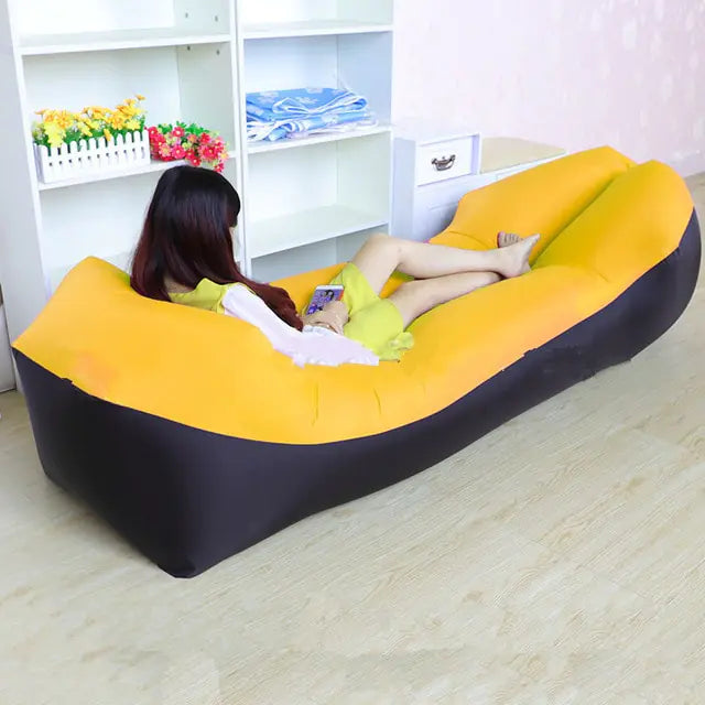 Inflatable Lounger Sofa Bed – Portable Air Couch for Beach, Camping & Garden