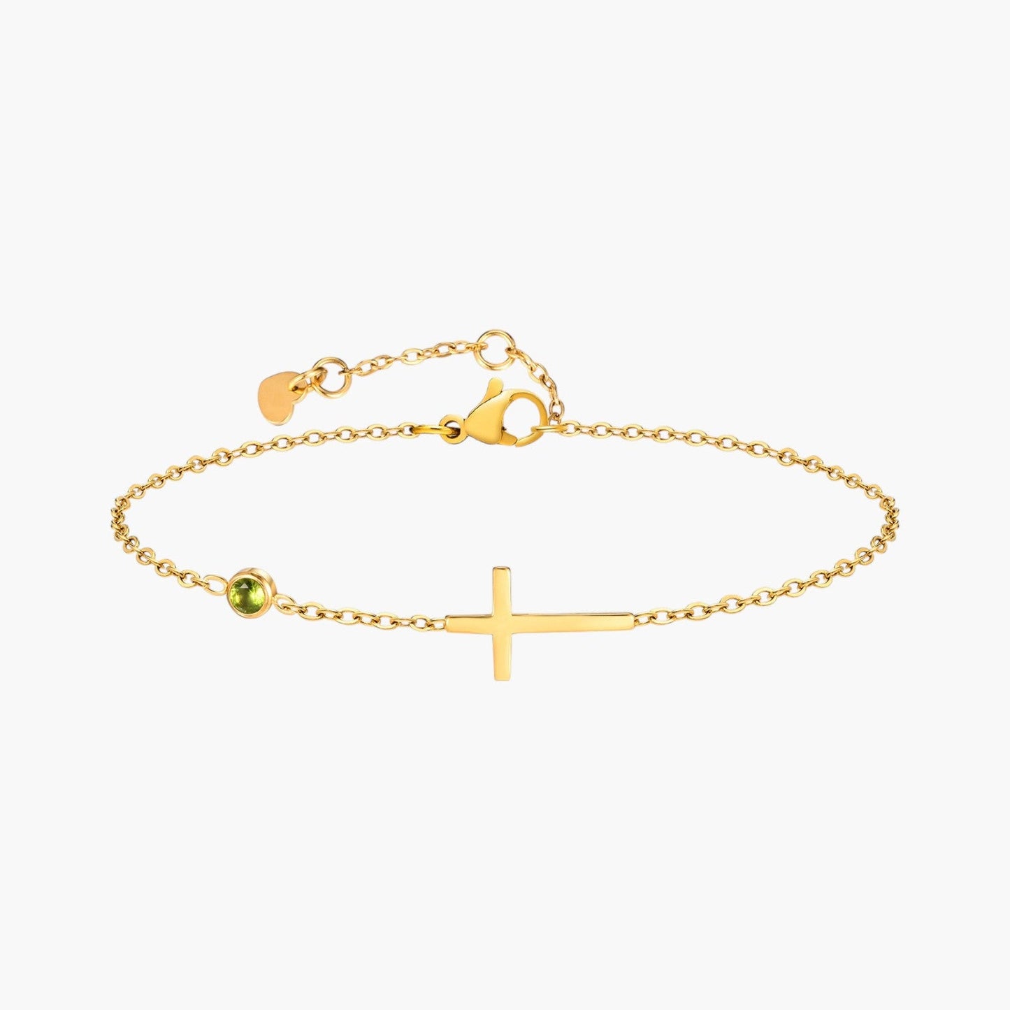Pulseira 12 Pedras de Nascimento em Aço Inoxidável