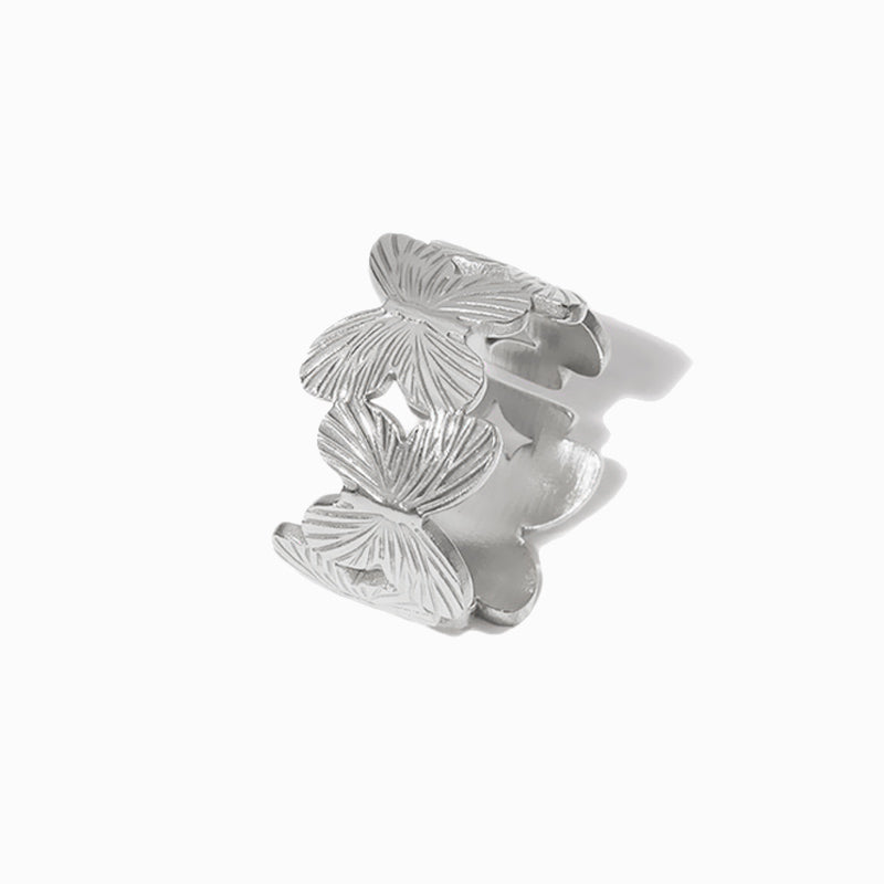 Anel Ajustável Borboleta JZ1284 - Aço Inox