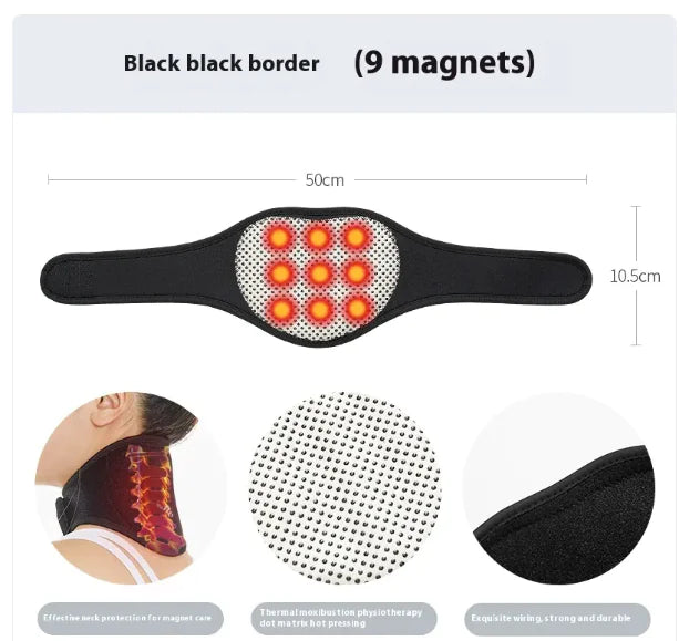MagnaWarm Self-Heating Magnetic Neck Wrap – Adjustable Thermal Support