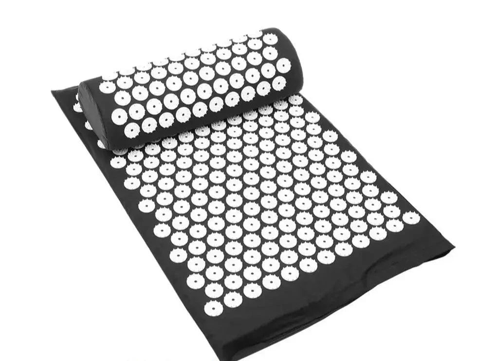 Acupressure Massage Yoga Mat & Pillow Set – Relaxation & Back Tension Relief