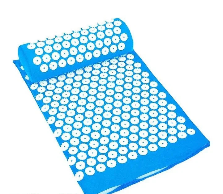 Acupressure Massage Yoga Mat & Pillow Set – Relaxation & Back Tension Relief