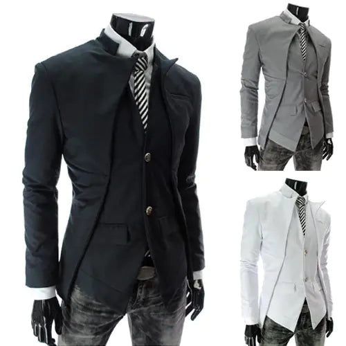 Asymmetrical Suit Vest for Men
