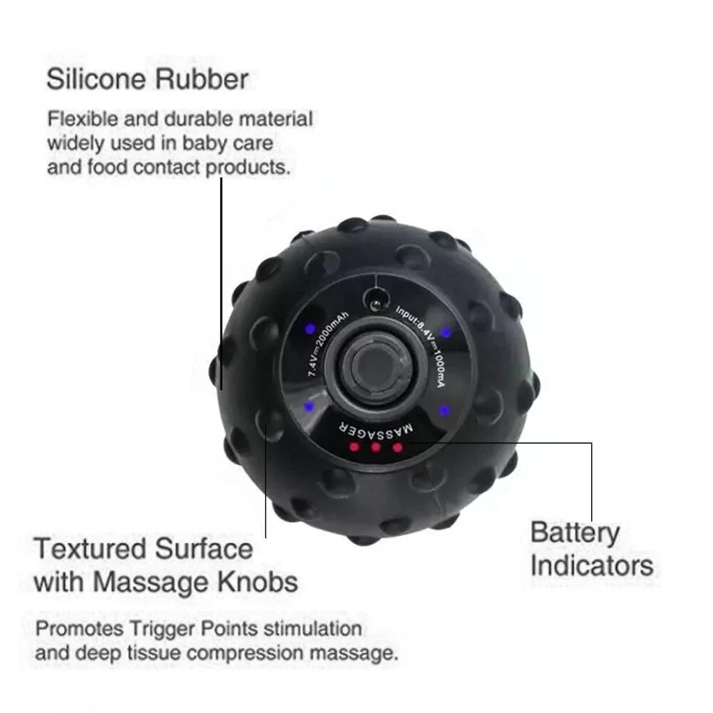 Vibrating Massage Ball – Deep Tissue Muscle Relief & Recovery Roller