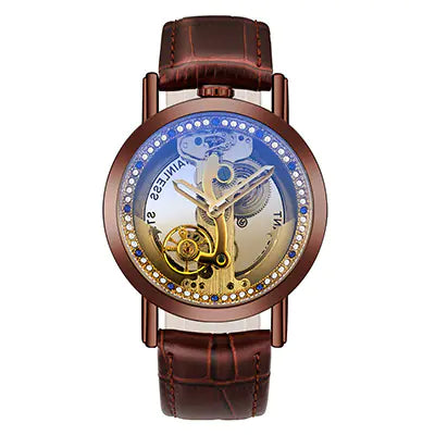 Trendy Men's Hollow Automatic Mechanical Watch
