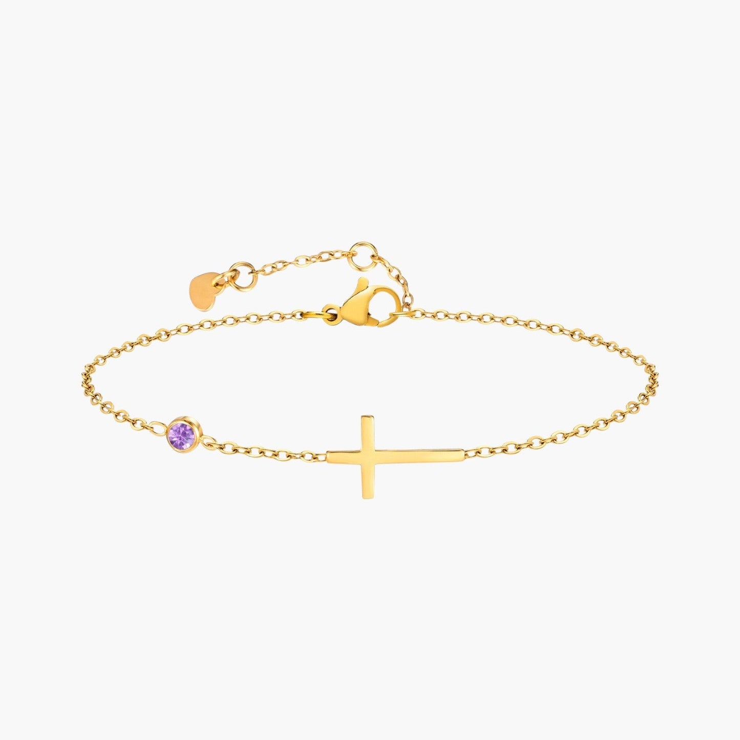 Pulseira 12 Pedras de Nascimento em Aço Inoxidável