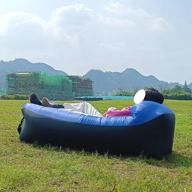 Inflatable Lounger Sofa Bed – Portable Air Couch for Beach, Camping & Garden