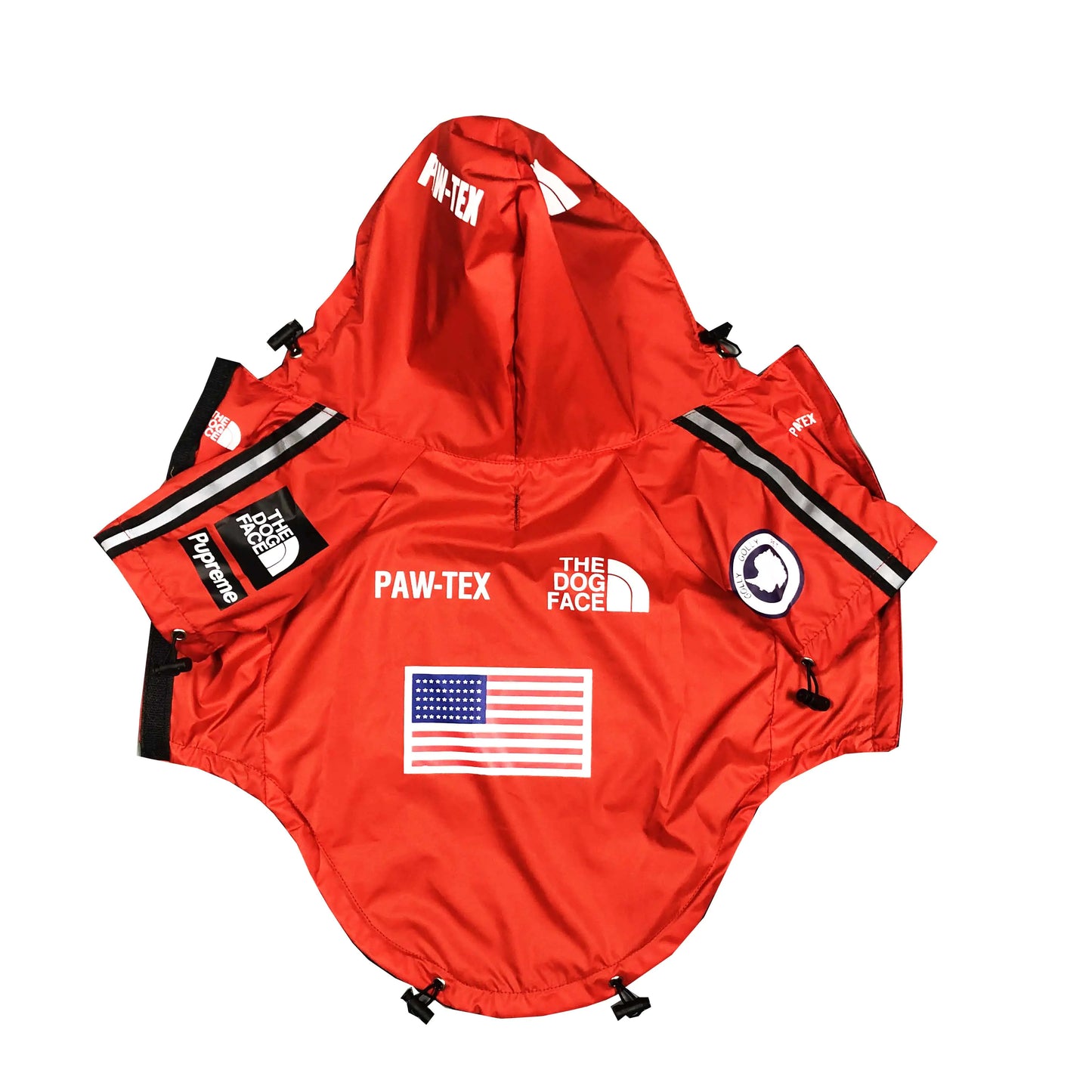 Waterproof Windbreaker Dog Jacket – Hooded Outdoor Raincoat for Dogs