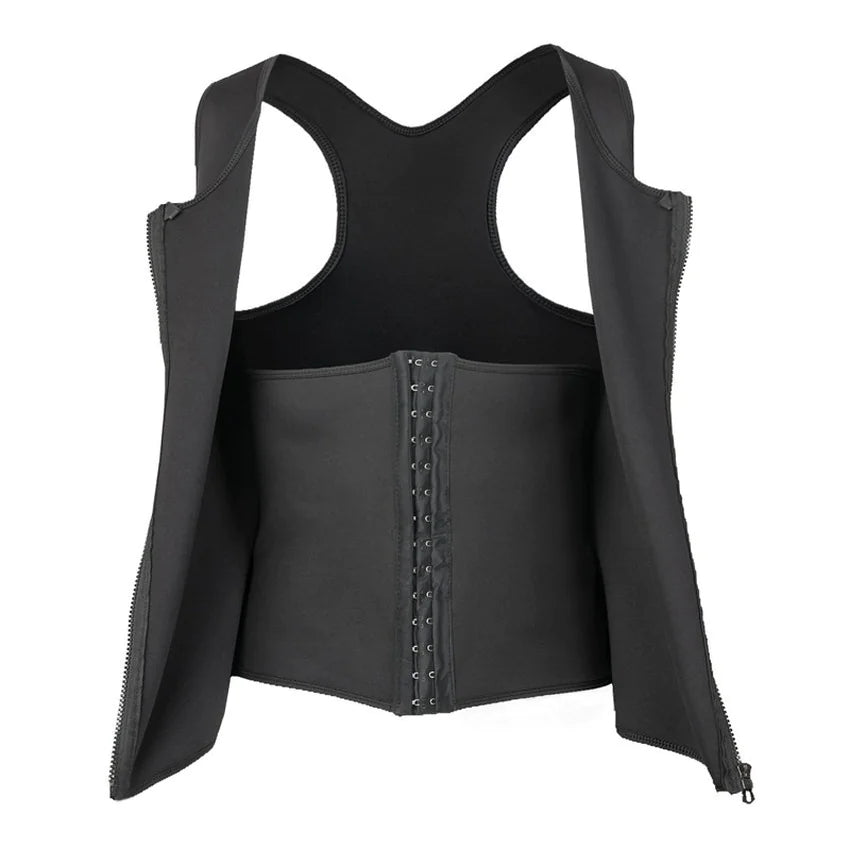 Men’s Sauna Compression Vest – Slimming Waist Trainer & Posture Support