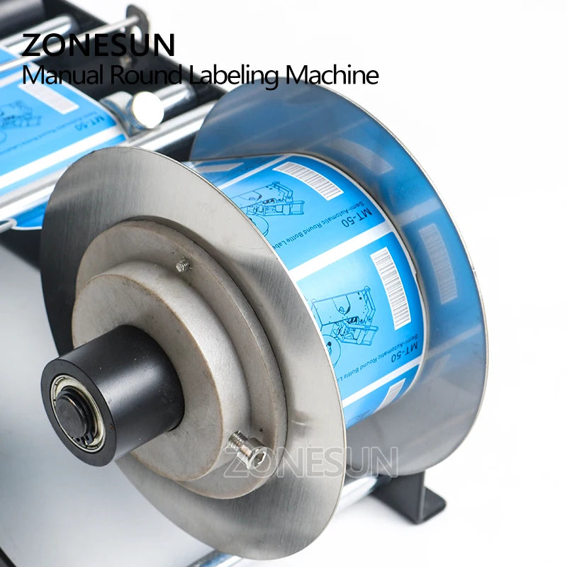ZONESUN ZS-50 Manual Sticker Round Bottles Labeling Machine