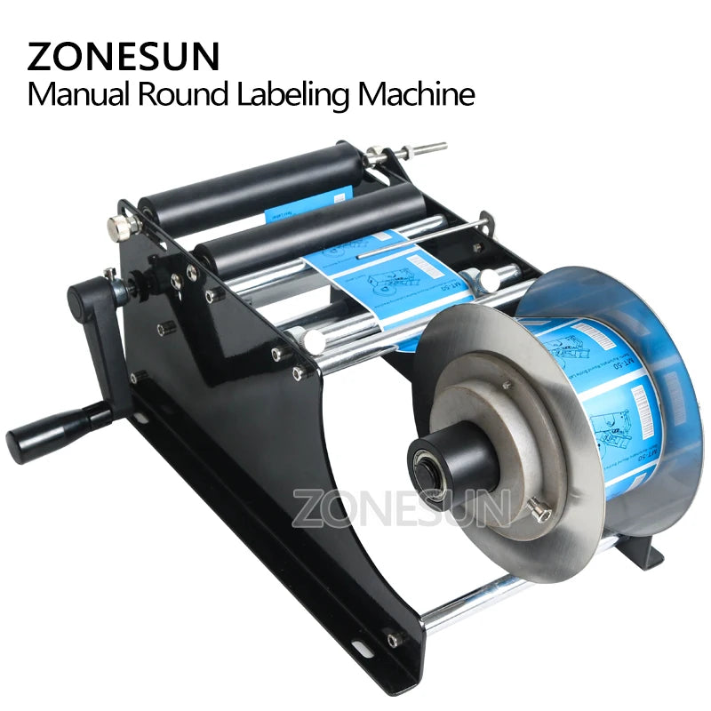 ZONESUN ZS-50 Manual Sticker Round Bottles Labeling Machine