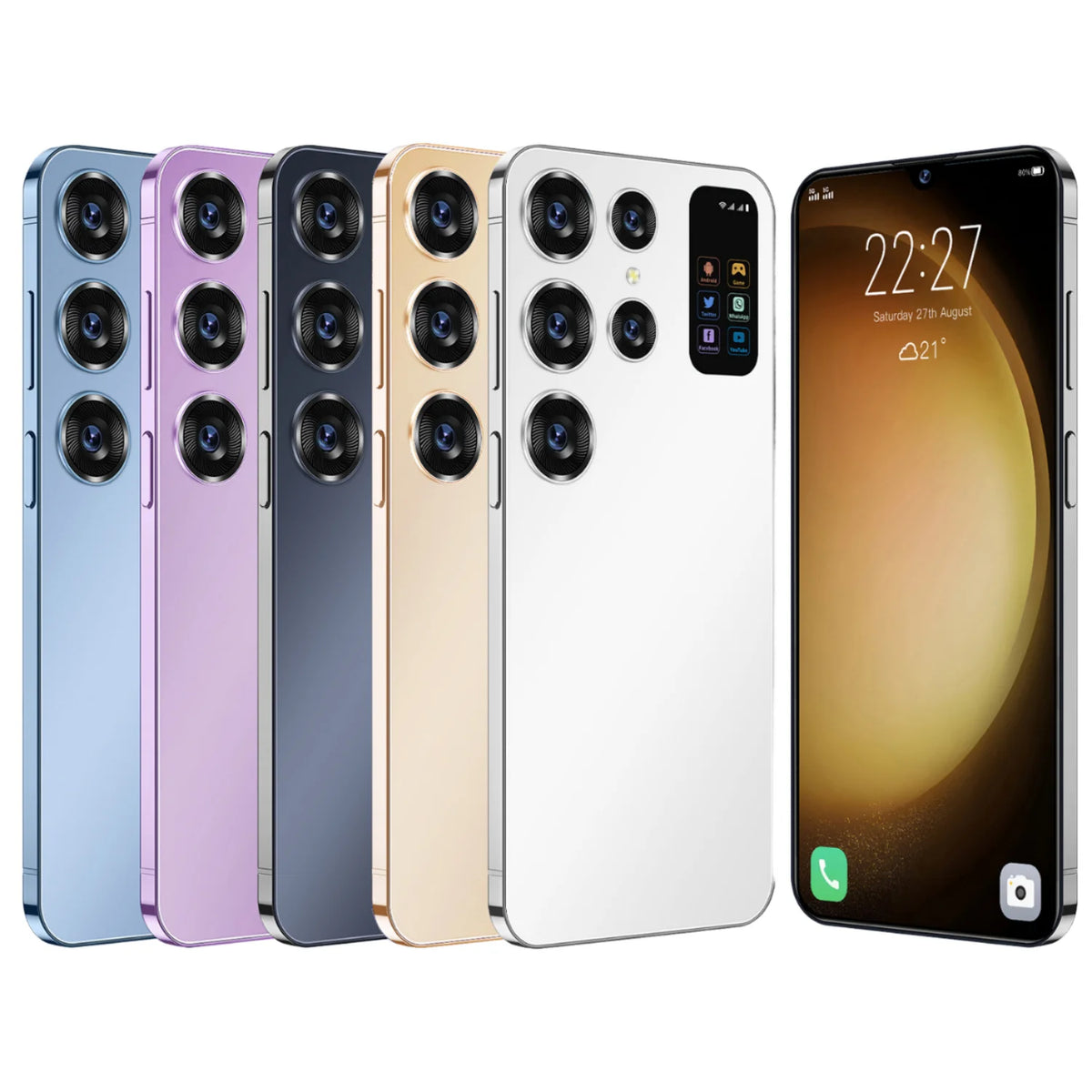 Original 5G S26 Ultra SmartPhone HD 7.0 Inch 16G+1T 7000Mah 48MP+72MP 108MP Dual Sim Face Unlock LTE Unlocked Cellphone