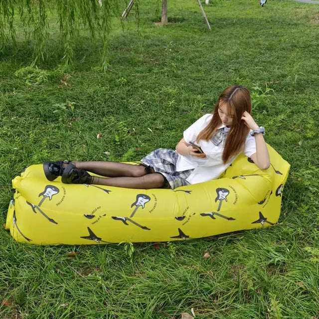 Inflatable Lounger Sofa Bed – Portable Air Couch for Beach, Camping & Garden