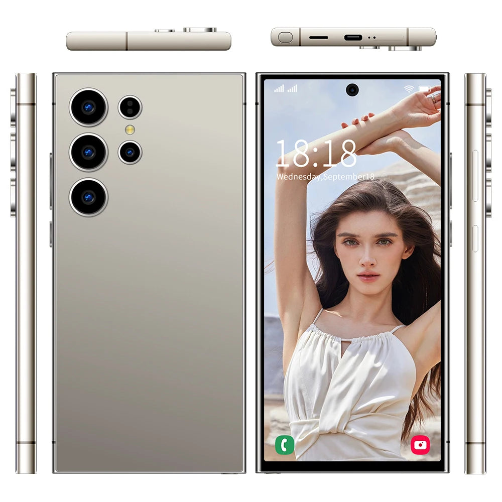 Brand New S25 S24 Ultra Original 16G 1T Version Smart Phone Low Price with Deca Core CPU Dual Sim Card 1 TB ROM
