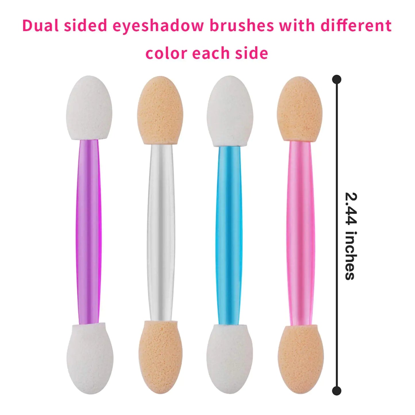 Disposable Dual Sides Eye Shadow Sponge Applicators - 120 Pcs