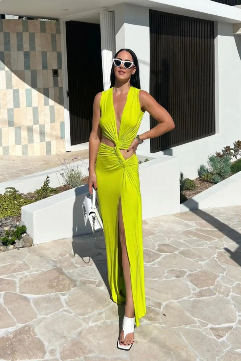 Yassi Maxi Dress – Flowy Summer Dress in Neon or White