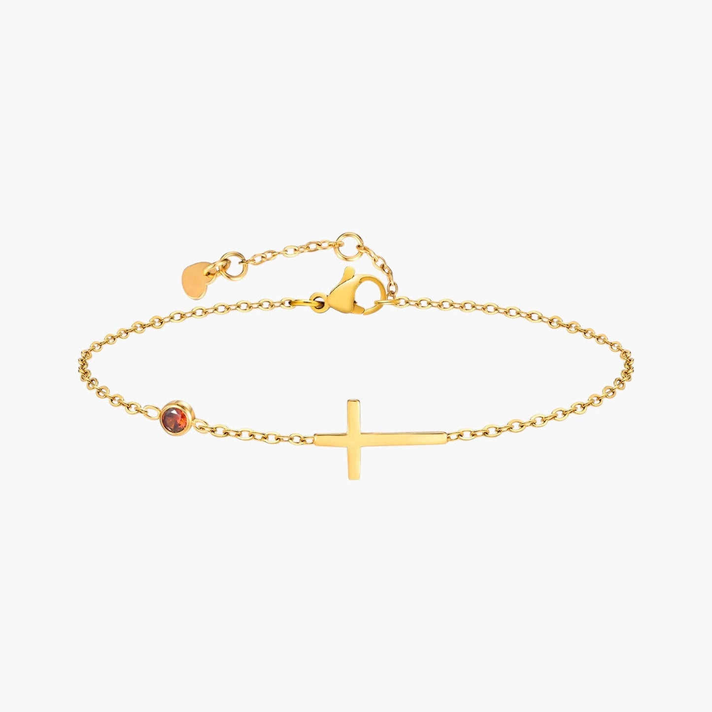 Pulseira 12 Pedras de Nascimento em Aço Inoxidável