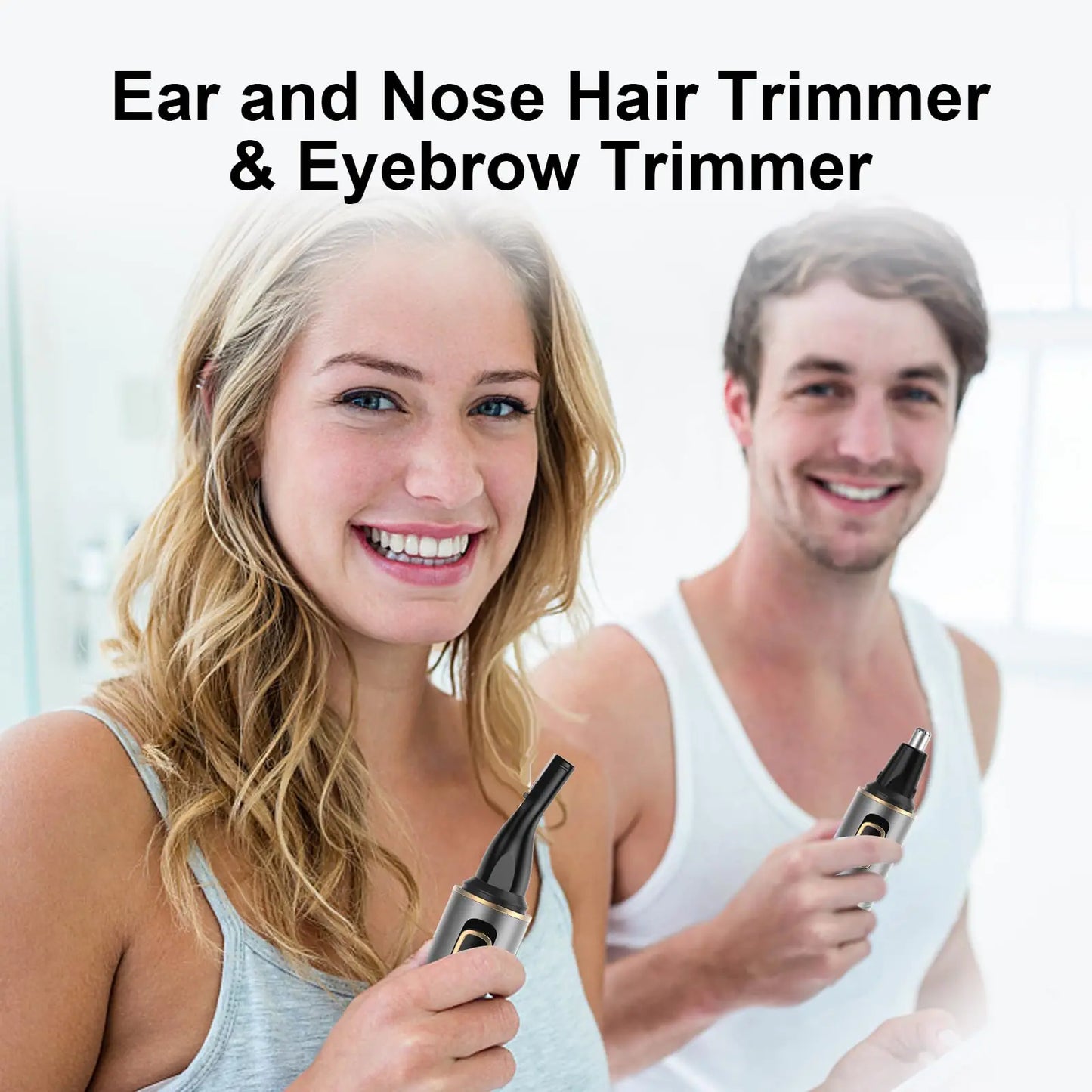 USB Rechargeable Nose & Ear Hair Trimmer – Waterproof Precision Groomer