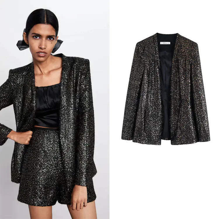 Women's Sequin Blazer