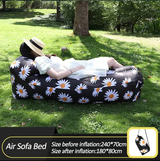 Inflatable Lounger Sofa Bed – Portable Air Couch for Beach, Camping & Garden
