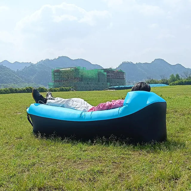 Inflatable Lounger Sofa Bed – Portable Air Couch for Beach, Camping & Garden