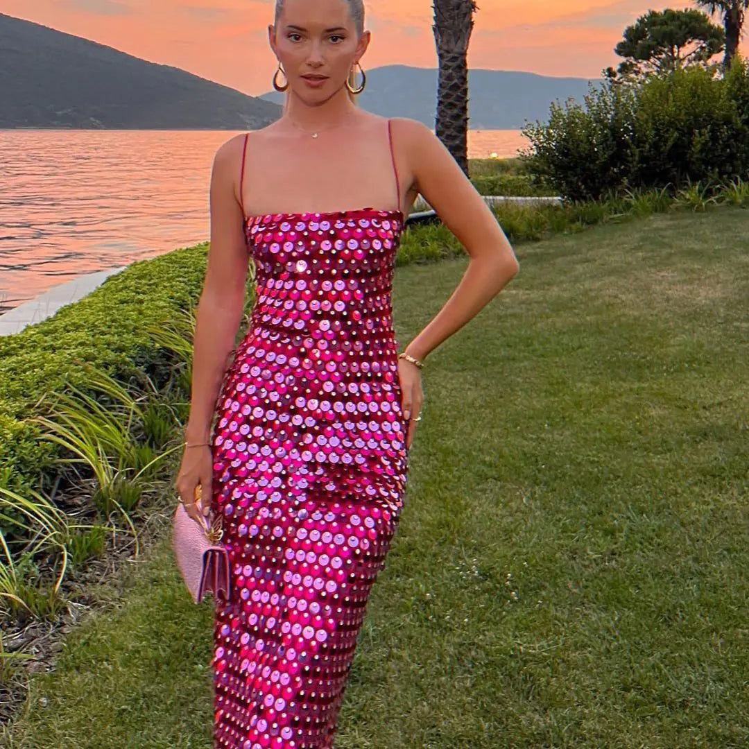 Women's Fashion Irregular Sequin Dress