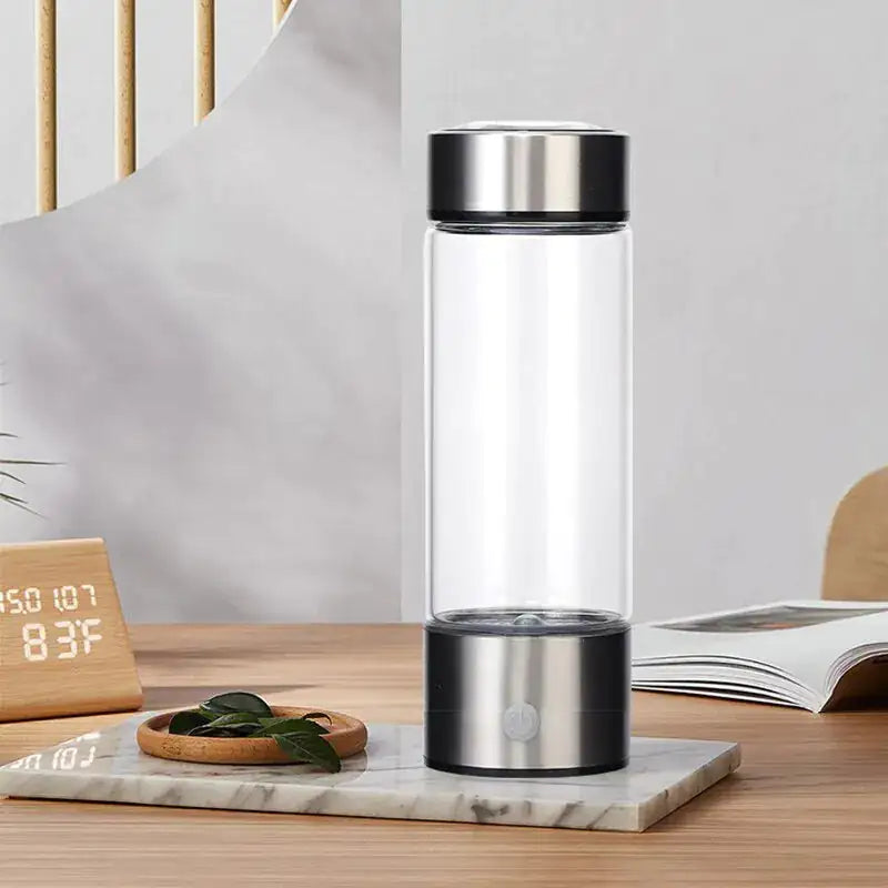 HydroVibe Hydrogen Water Bottle – Portable Electrolysis Wellness Elixir