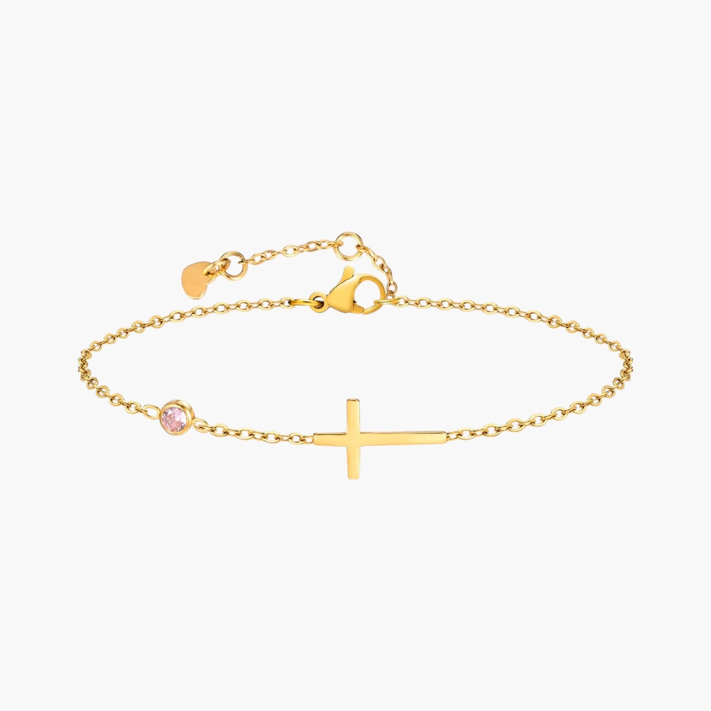 Pulseira 12 Pedras de Nascimento em Aço Inoxidável