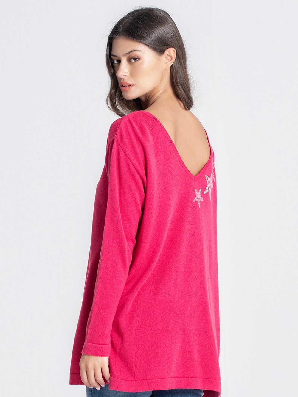 CAMISOLA REVERSÍVEL COM ESTRELAS