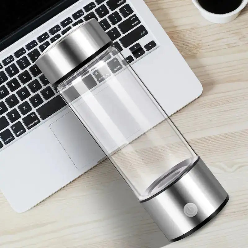 HydroVibe Hydrogen Water Bottle – Portable Electrolysis Wellness Elixir