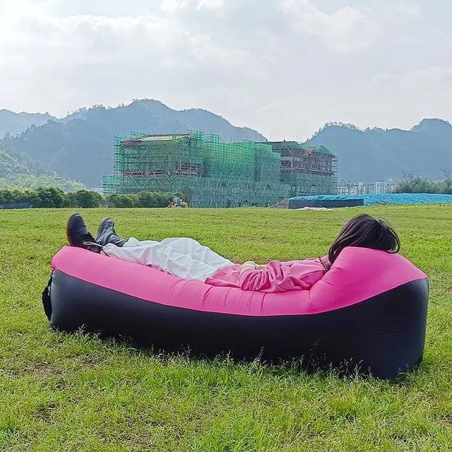 Inflatable Lounger Sofa Bed – Portable Air Couch for Beach, Camping & Garden