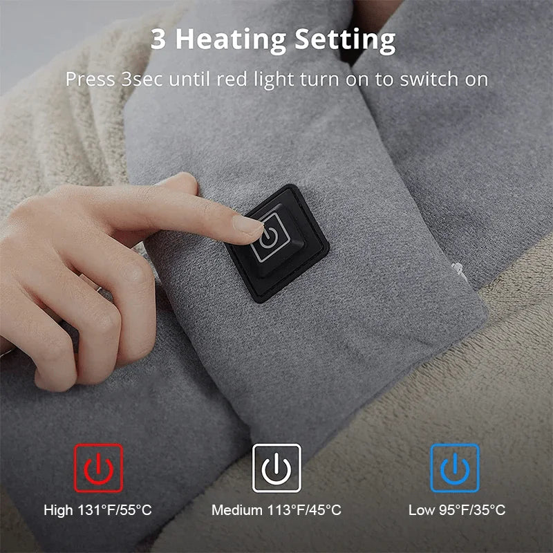 Stylish Electric Heated Winter Scarf – Unisex Heated Neck Warmer