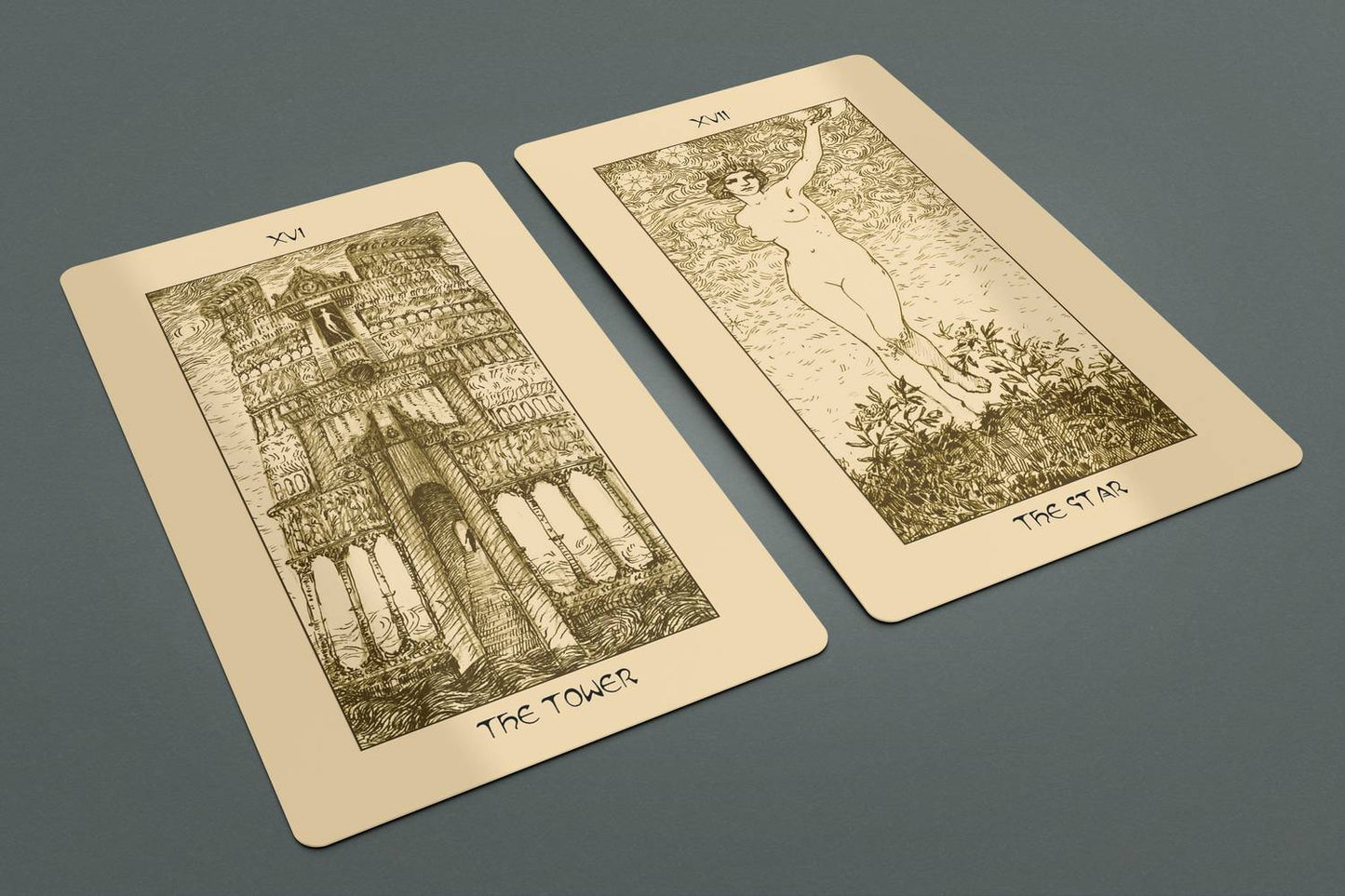 Regal Shadows Tarot Deck 78+2 Extra Cards with Guidebook