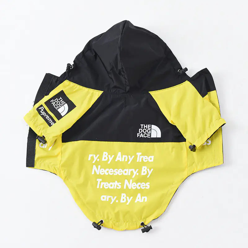 Waterproof Windbreaker Dog Jacket – Hooded Outdoor Raincoat for Dogs