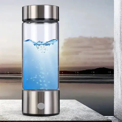 HydroVibe Hydrogen Water Bottle – Portable Electrolysis Wellness Elixir