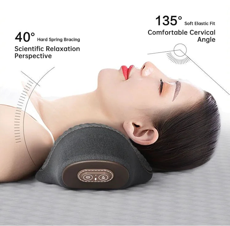 Heated Neck Massage Pillow – Cervical Support & Relaxation Cushion