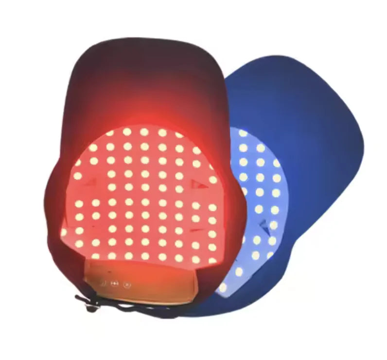 LED Hair Growth Therapy Cap with Red & Blue Light – Stimulates Regrowth and Helps Reduce Chemotherapy-Related Hair Loss